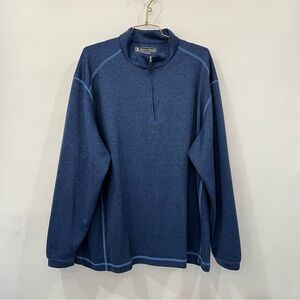 Pebble beach Performance 1/4 Zip Sweatshirt Size XXL Pull-Over Golf Navy Blue.